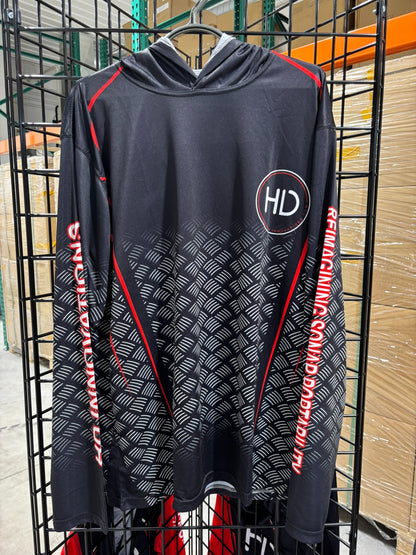 HD Performance Carbon Series Hooded Jersey Black