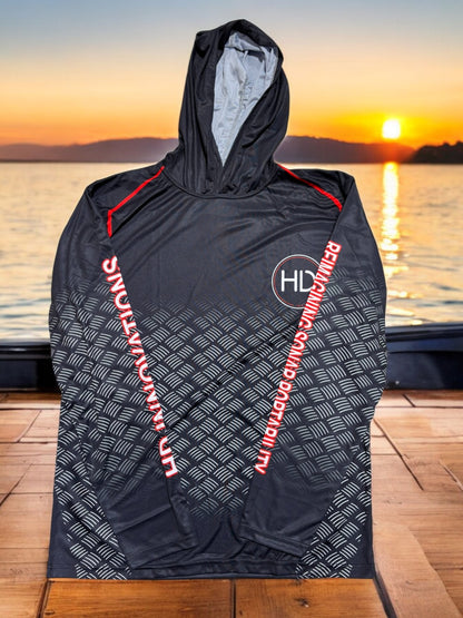 HD Performance Carbon Series Hooded Jersey Black